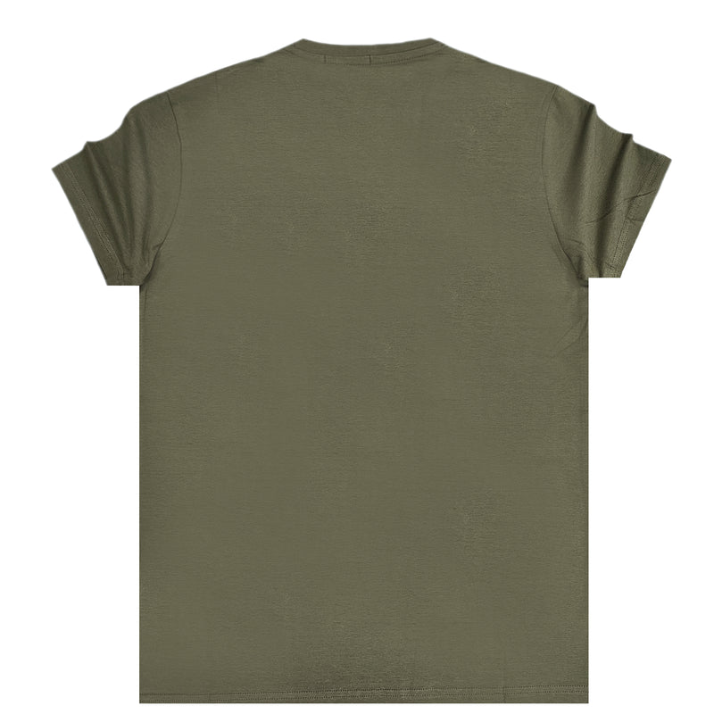 Jcyj - MBV1000 - black venom gong ratulation slim fit tee - khaki