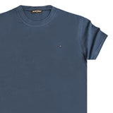 Ανδρική κοντομάνικη μπλούζα Jcyj - MBV1014 - black venom regular fit tee μπλε