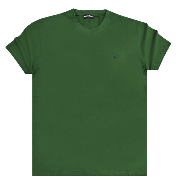Ανδρική κοντομάνικη μπλούζα Jcyj - MBV1014 - black venom regular fit tee πράσινο