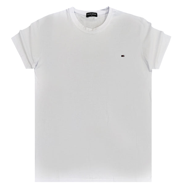 Ανδρική κοντομάνικη μπλούζα Jcyj - MBV1014 - black venom regular fit tee λευκό