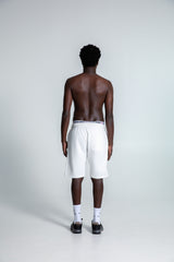 Ανδρική βερμούδα Magicbee - MB2558 - Matt Logo Shorts λευκό