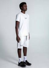 Ανδρική βερμούδα Magicbee - MB2551 - Originals Logo Shorts λευκό