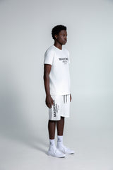 Ανδρική βερμούδα Magicbee - MB2552B - Originals Logo Shorts λευκό