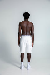 Ανδρική βερμούδα Magicbee - MB2552B - Originals Logo Shorts λευκό