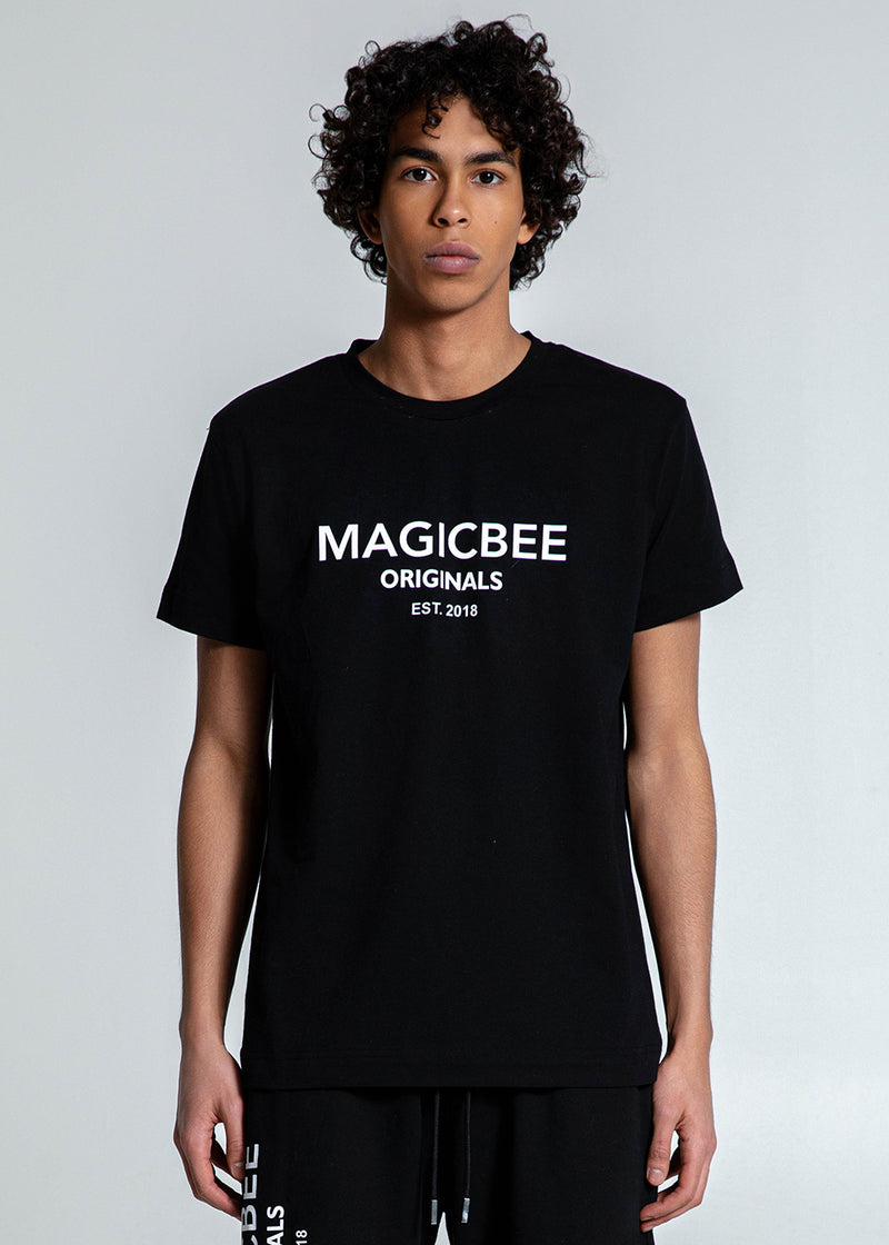 Ανδρική κοντομάνικη μπλούζα Magicbee - MB2502B - Originals Logo Tee - μαύρο
