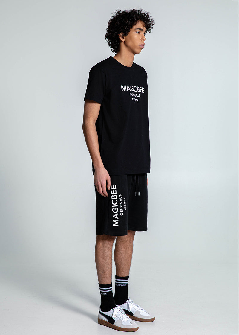 Ανδρική βερμούδα Magicbee - MB2552B - Originals Logo Shorts μαύρο