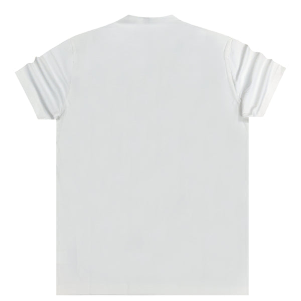 Ανδρική κοντομάνικη μπλούζα Madmext - MDXT.1000 - polo t-shirt luigi εκρού