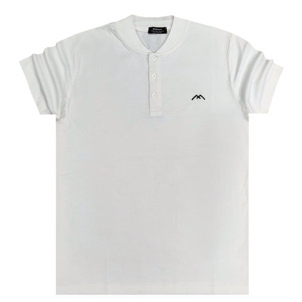Ανδρική κοντομάνικη μπλούζα Madmext - MDXT.1000 - polo t-shirt luigi εκρού