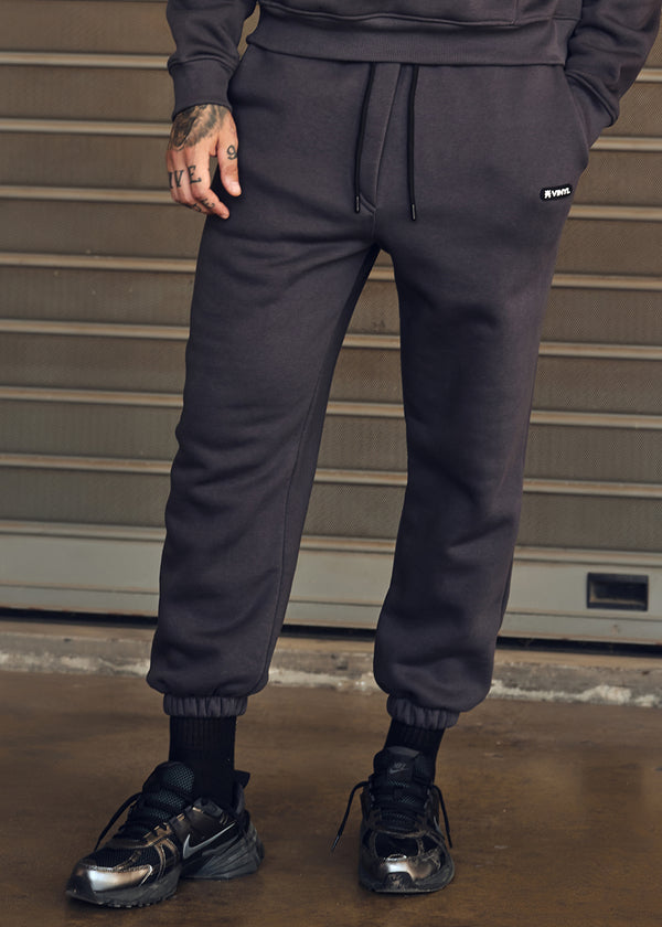 Ανδρική φόρμα Vinyl Art Clothing - 04815-09 - relaxed fit emblem sweatpants γκρι