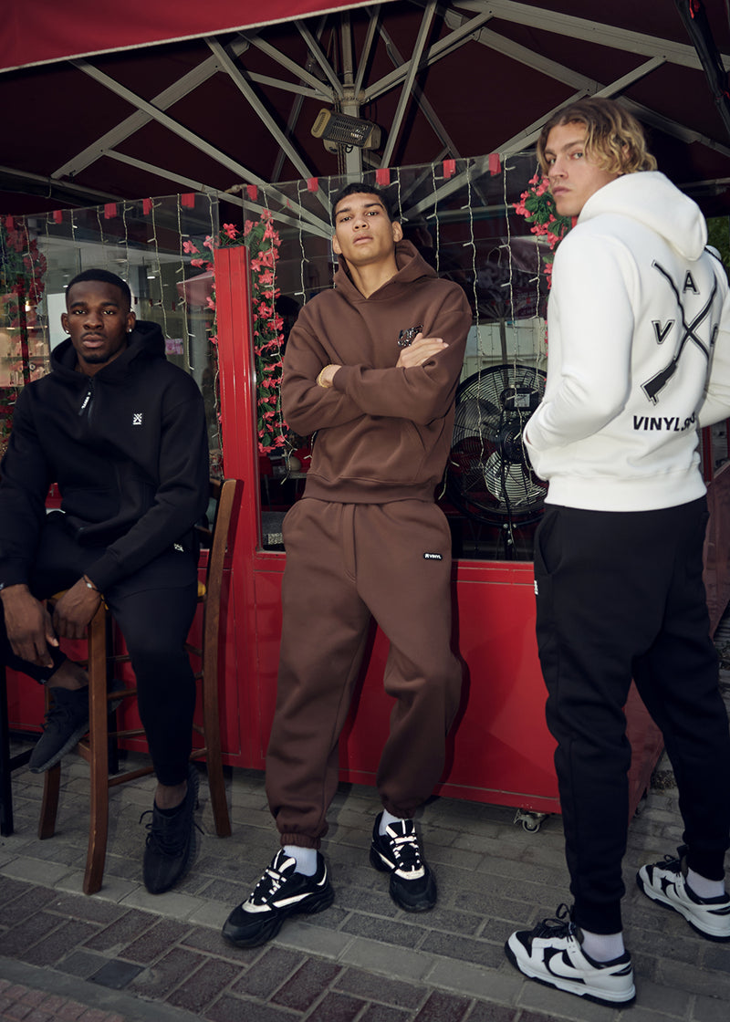 Ανδρική ζακέτα με κουκούλα Vinyl Art Clothing - 52525-01 - off duty zip hoodie oversize fit μαύρο