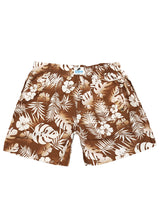 Ανδρικό μαγιό 5 EVEN STAR - MPS6791 - tropical swim shorts καφέ