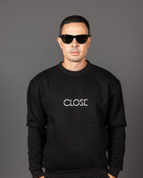 Ανδρικό φούτερ Close society - W25-125 - cut logo sweatshirt μαύρο