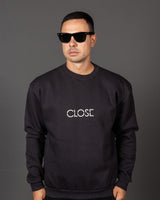 Ανδρικό φούτερ Close society - W25-125 - cut logo sweatshirt μαύρο