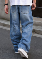GUF CLOTHING - Ανδρικό  τζιν παντελόνι Baggy  - Denim N8500