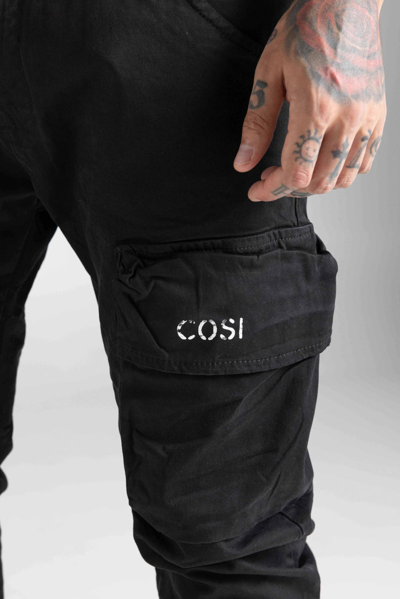 Ανδρικό Παντελόνι Cosi jeans - 64-NACHO - cargo μαύρο