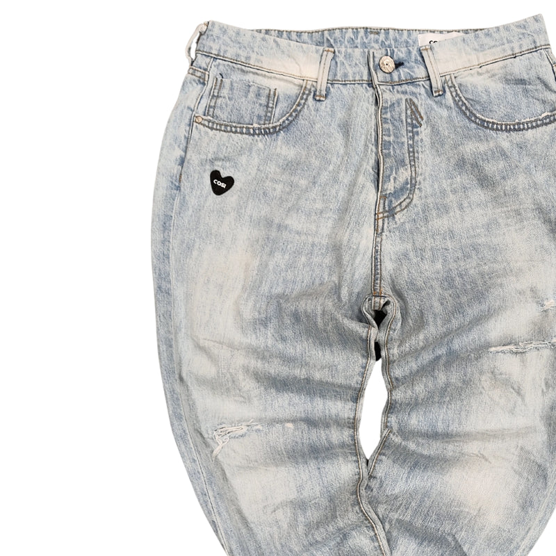 Ανδρικό Jean Παντελόνι Cosi jeans - NATION - heart patch ανοιχτό μπλε