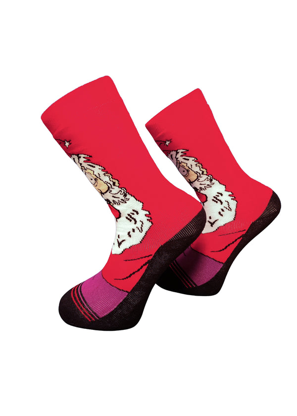 V-tex socks crazy santa - red