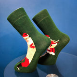 V-tex socks mr. and ms. claus - green