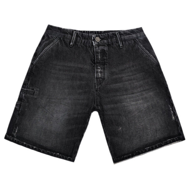 Ανδρική βερμούδα jean Cosi jeans - NIGHTFALL - rugged shorts μαύρο