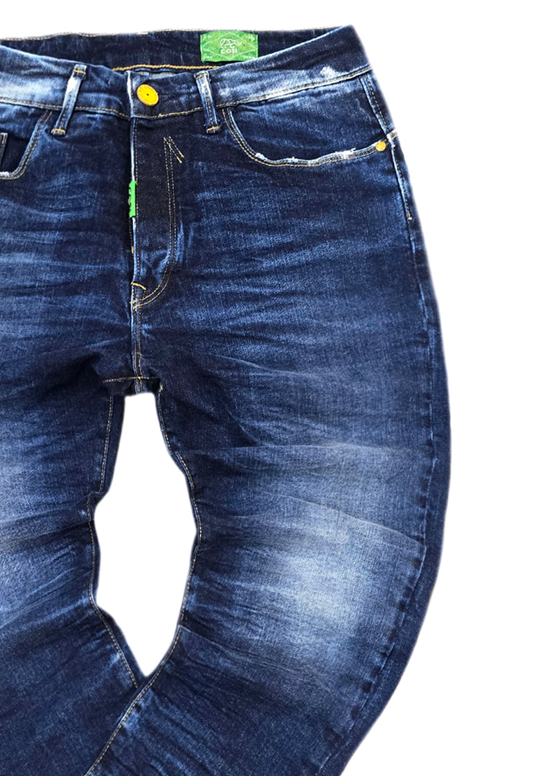 Ανδρικό τζιν παντελόνι Cosi Jeans - 65-NORRI 4 - jeans regular fit σκούρο μπλε