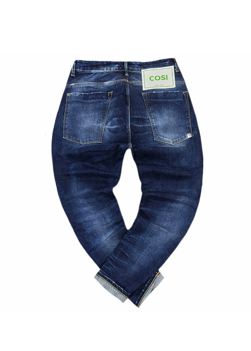 Ανδρικό τζιν παντελόνι Cosi Jeans - 65-NORRI 4 - jeans regular fit σκούρο μπλε