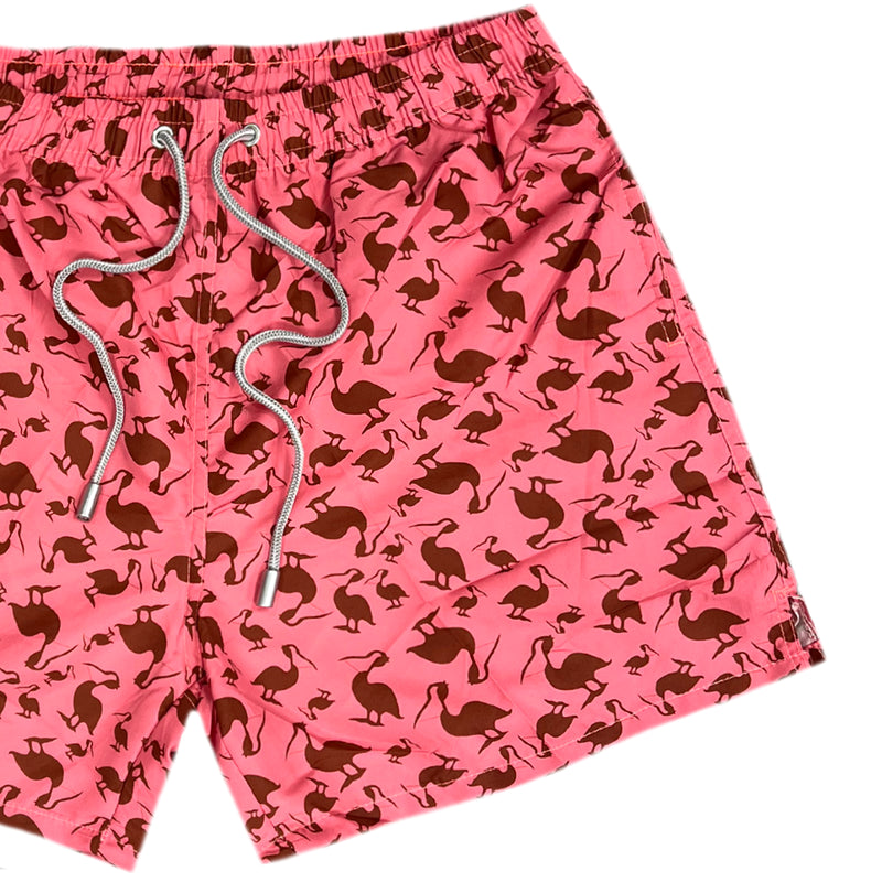 Ανδρικό μαγιό 5 EVEN STAR - BK-2516 - stork swim shorts ροζ