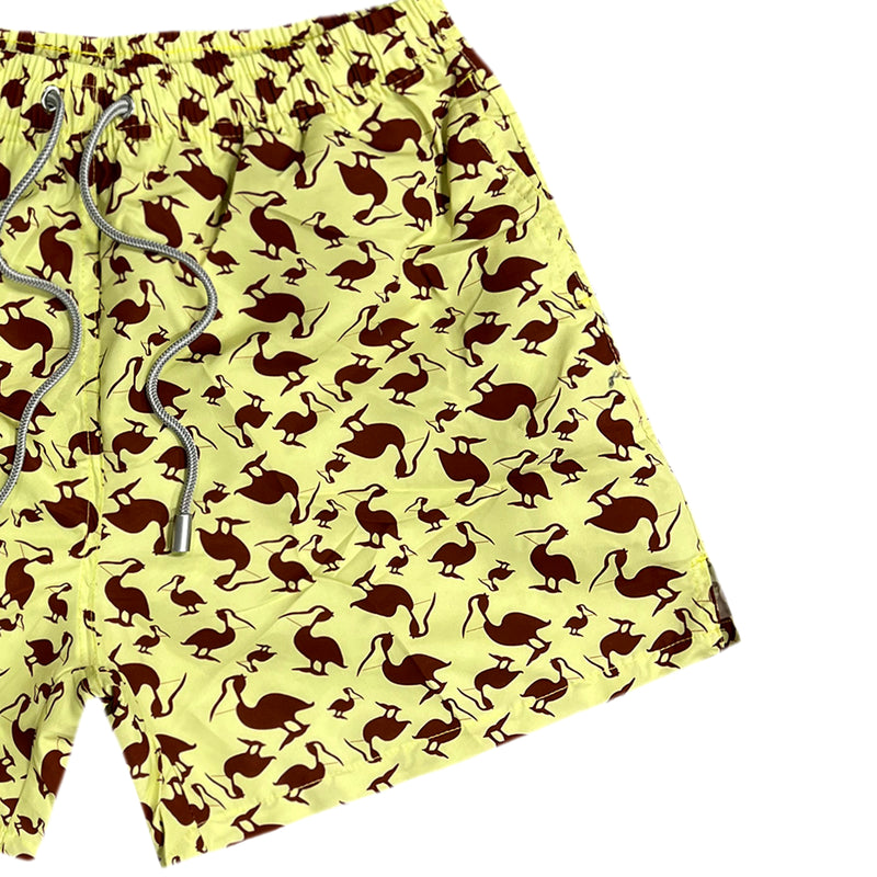 Ανδρικό μαγιό 5 EVEN STAR - BK-2516 - stork swim shorts κίτρινο