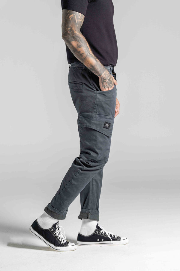 Ανδρικό παντελόνι κάργκο Cosi Jeans - 66-OSAKA - cargo pants regular fit σκούρο γκρι