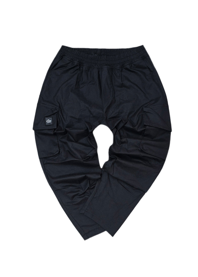 Ανδρικό υφασμάτινο παντελόνι κάργκο Cosi Jeans - 65 -OSARIO 50 - fabric cargo pants regular fit  μαύρο