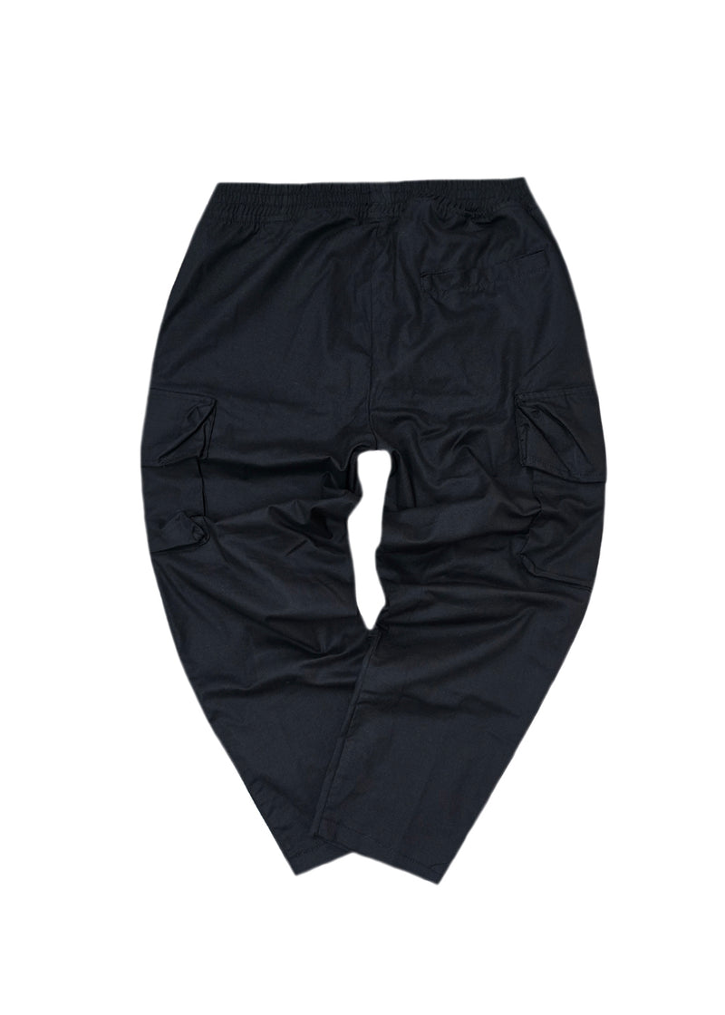 Ανδρικό υφασμάτινο παντελόνι κάργκο Cosi Jeans - 65 -OSARIO 50 - fabric cargo pants regular fit  μαύρο