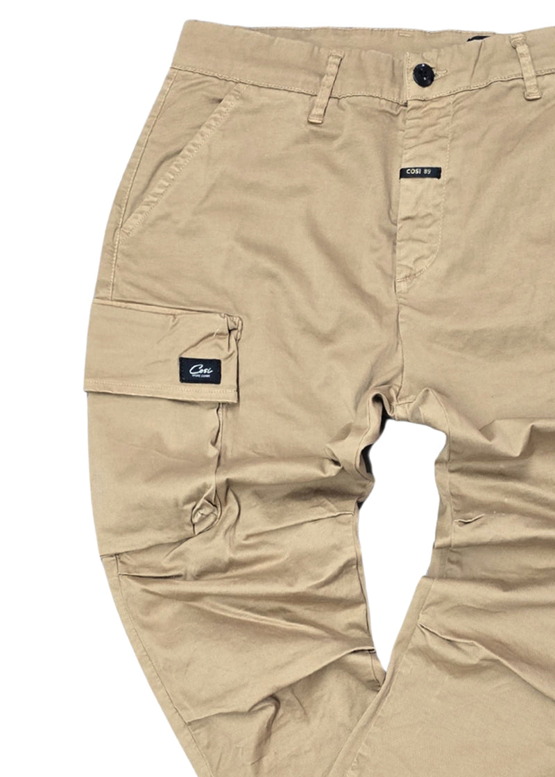 Ανδρικό παντελόνι κάργκο Cosi Jeans - 65 -OSARIO - cargo pants regular fit μπεζ