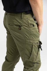 Ανδρικό Παντελόνι Cosi jeans - 62-otte - w23 - elasticated cargo λαδί