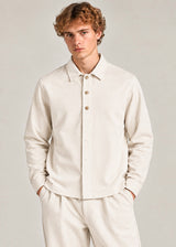 VITTORIO - Ανδρικό πουκάμισο overshirt  - Εκρού 300-2627-LUCIANO 
