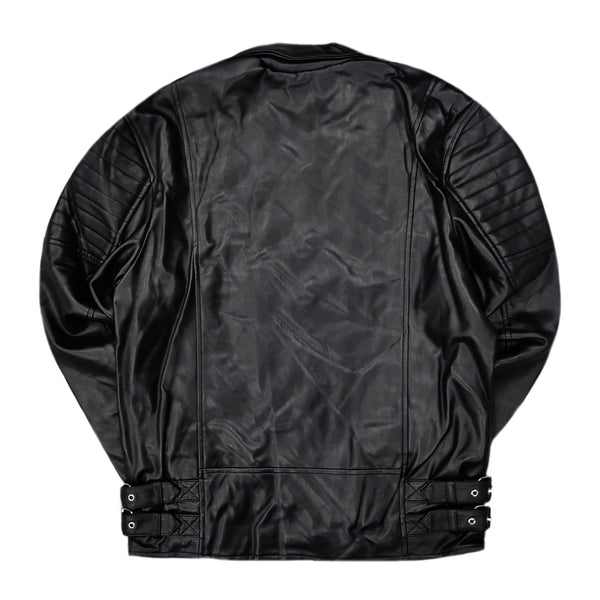 Gang - P-1811-1 - leatherette jacket - black