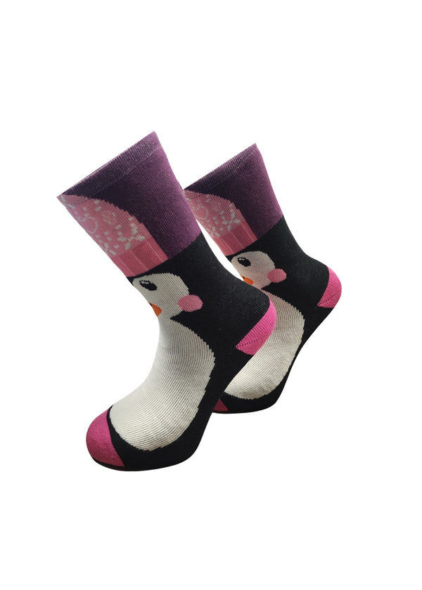 Κάλτσες V-tex socks - PINK-PENGUIN μαύρο