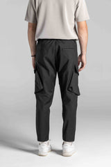 Ανδρικό υφασμάτινο παντελόνι κάργκο Cosi Jeans - 66-PITTI - cargo fabric pants regular fit μαύρο