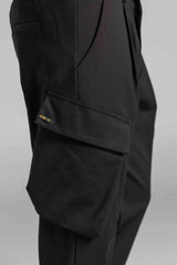 Ανδρικό υφασμάτινο παντελόνι κάργκο Cosi Jeans - 66-PITTI - cargo fabric pants regular fit μαύρο