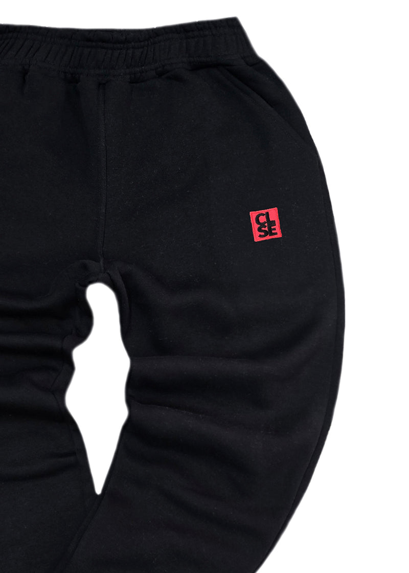 Ανδρική φόρμα Close society - PN26-500 - red logo regular fit black