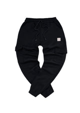 Ανδρική φόρμα cargo Close society - PNC-300-black logo white
