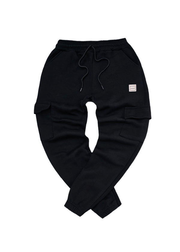 Ανδρική φόρμα cargo Close society - PNC-300-black logo white
