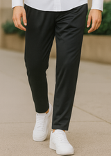 Ανδρικό παντελόνι punto Close society - PNN26-400-punto pants regular fit μαύρο