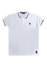 Ανδρική κοντομάνικη μπλούζα New World Polo - POLO-1002 - colar t-shirt λευκό