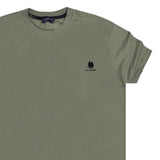Ανδρική κοντομάνικη μπλούζα New World Polo - POLO-2001 - simple t-shirt χακί
