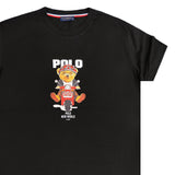 New World Polo - POLO-2024 - scooter bear t-shirt - black