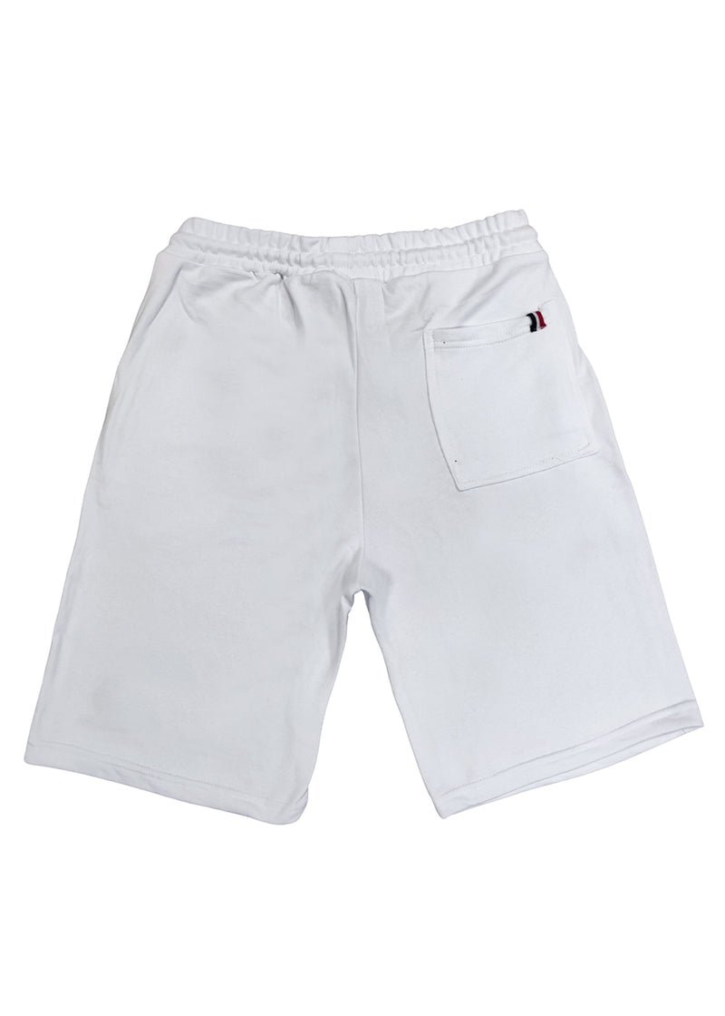 Ανδρική βερμούδα New World Polo - POLO-6003 - embroidered shorts λευκό