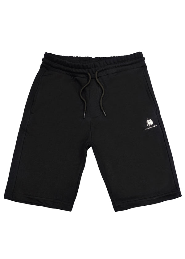 Ανδρική βερμούδα New World Polo - POLO-6005 - embroidered shorts μαύρο