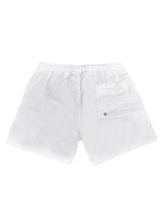 Ανδρικό μαγιό New World Polo - POLO 15504 - logo swim shorts λευκό