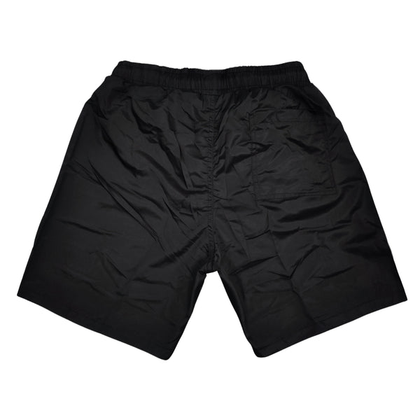Ανδρικό μαγιό New World Polo - POLO 7001 - simple patch swim shorts μαύρο