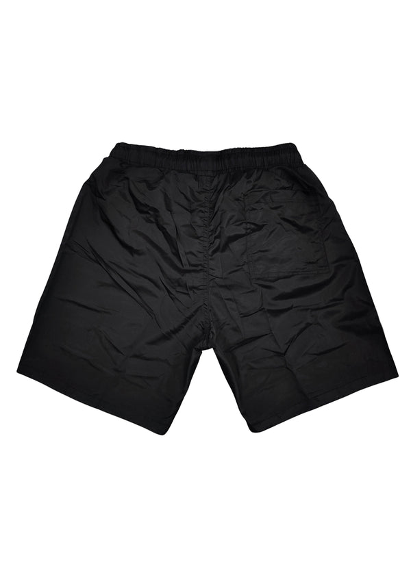 Ανδρικό μαγιό New World Polo - POLO 7001 - simple patch swim shorts μαύρο