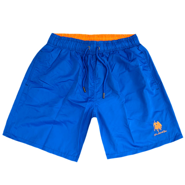 Ανδρικό μαγιό New World Polo - POLO 7001 - simple patch swim shorts  μπλε